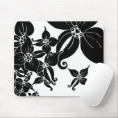 Schwarze Orchideen Mousepad (Mit Mouse)