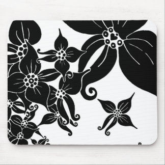 Schwarze Orchideen Mousepad