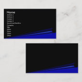 Schwarze Page Curl-Visitenkarte Visitenkarte (Vorne/Hinten)