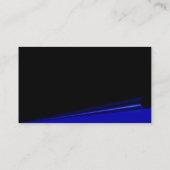 Schwarze Page Curl-Visitenkarte Visitenkarte (Rückseite)