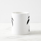 Schwarze Palme Kaffeetasse (Mittel)