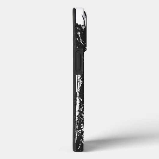 Schwarze Palmen Case-Mate iPhone Hülle (Rückseite / Rechts)