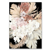 Schwarze Pampas getrocknete Gras Tropischer Dschun Tischnummer (Rückseite)