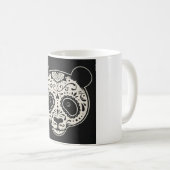 schwarze Panda-Tasse Kaffeetasse (VorderseiteRechts)