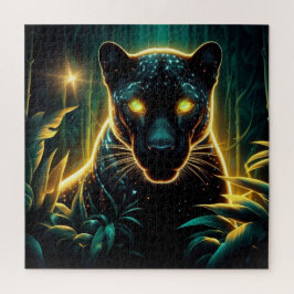 Schwarze Panik Magie Wald Natur Geheimnis abstrakt Puzzle
