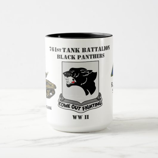 SCHWARZE PANTHER-761. BATAILLON - BEHÄLTER MAs Tasse (Zentrum)