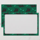 Schwarze Panther Briefpapier (Vorne/Hinten)