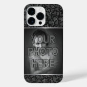 Schwarze Panther-Fotovorlage iPhone Hülle (Rückseite)