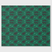 Schwarze Panther Geschenkpapier (Flach)
