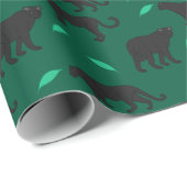 Schwarze Panther Geschenkpapier (Rolleneckpunkt)