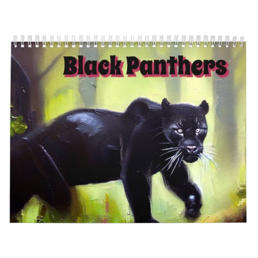 Schwarze Panther Kalender (Titelbild)