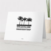 SCHWARZE PANTHER KUNST GEBURTSTAGSKARTE KARTE (Rückseite)