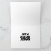 SCHWARZE PANTHER KUNST GEBURTSTAGSKARTE KARTE (Innenseite)