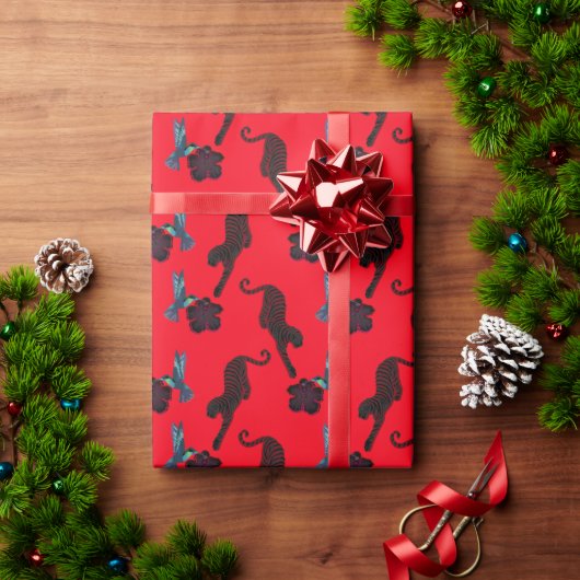 Schwarze Panther Maximalist Geschenkpapier (Feiertagsgeschenk)