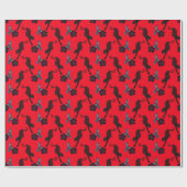 Schwarze Panther Maximalist Geschenkpapier (Flach)