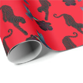 Schwarze Panther Maximalist Geschenkpapier (Rolleneckpunkt)
