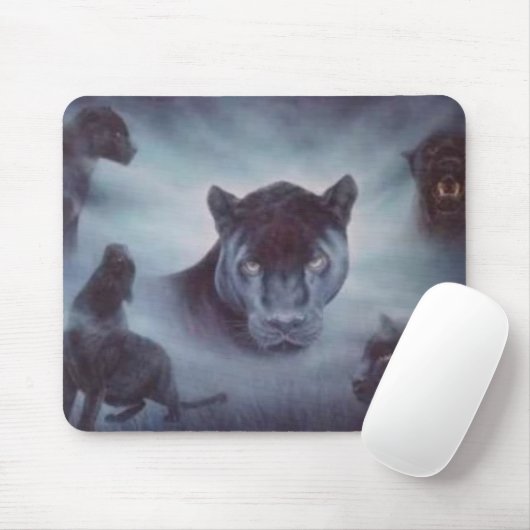 schwarze Panther Mousepad (Mit Mouse)