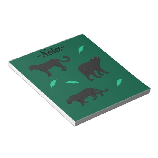Schwarze Panther Notizblock (angewinkelt)