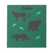 Schwarze Panther Notizblock (Vorderseite)