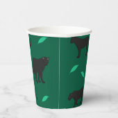Schwarze Panther Pappbecher (Rechts)