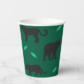 Schwarze Panther Pappbecher (Vorderseite)