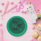 Schwarze Panther Pappteller (Party)