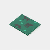 Schwarze Panther Post-it Klebezettel (angewinkelt)