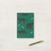 Schwarze Panther Post-it Klebezettel (Auf Schreibtisch)