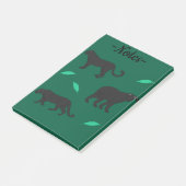 Schwarze Panther Post-it Klebezettel (angewinkelt)