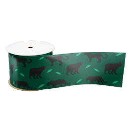 Schwarze Panther Satinband
