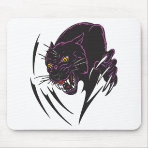 Schwarze Panther-Stammesdesign Mousepad