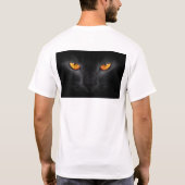 Schwarze Pantheraugen T-Shirt (Rückseite)