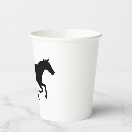 SCHWARZE PAPIER-CUP PAPPBECHER (Links)