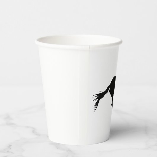 SCHWARZE PAPIER-CUP PAPPBECHER (Rechts)