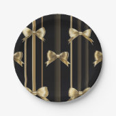 Schwarze Papierschale Pappteller (Vorderseite)