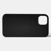Schwarze Paraaramid-synthetische Textur Case-Mate iPhone Hülle (Rückseite (Horizontal))