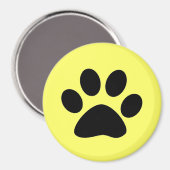 Schwarze Paste Druck auf Gelb Magnet (Vorderseite/Rückseite)