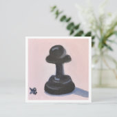 Schwarze Paste Karte (Stehend Vorderseite)