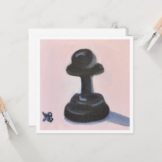 Schwarze Paste Karte (Vorderseite/Rückseite Beispiel)