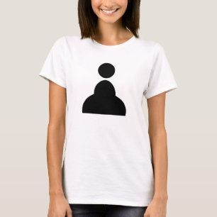 Schwarze Paste T-Shirt