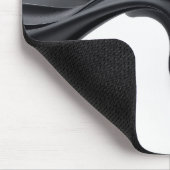 Schwarze Pastell Mousepad (Ecke)