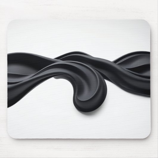 Schwarze Pastell Mousepad (Vorne)