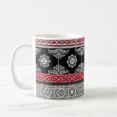 Schwarze Pattern-Tasse Kaffeetasse (Links)