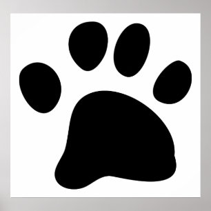 Schwarze Paw Poster