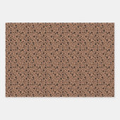 Schwarze Paw-Prints auf braun Geschenkpapier Set (Vorderseite 3)