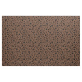 Schwarze Paw-Prints auf braun Stoff (Fat Quarter (45,7 x 55,9 cm))