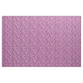 Schwarze Paw Prints auf Bubblegum Pink Stoff (Yard (91,4 cm))
