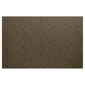 Schwarze Paw-Prints auf Dunkelbraun Stoff (Fat Quarter (45,7 x 55,9 cm))