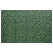 Schwarze Paw-Prints auf Grün Stoff (Fat Quarter (45,7 x 55,9 cm))