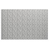 Schwarze Paw-Prints auf hellgrauem Stoff (Yard (91,4 cm))